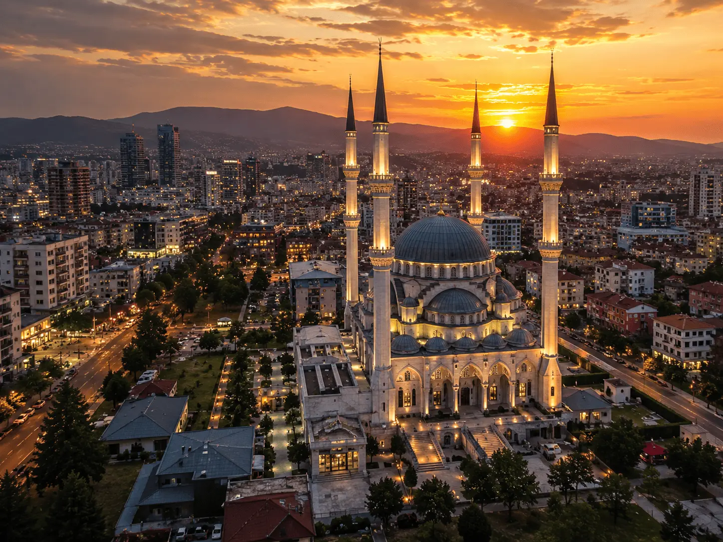 Tirana skyline